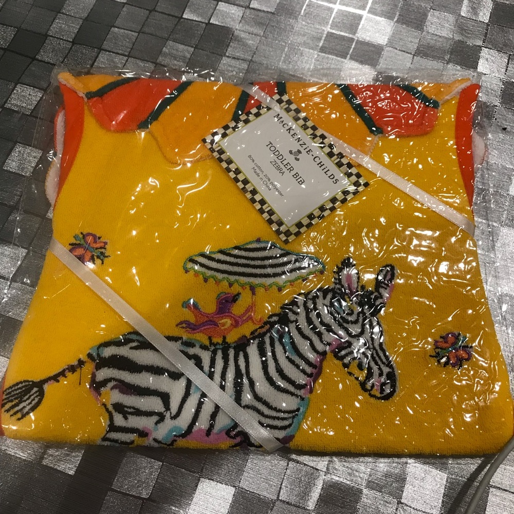 Mackenzie Childs toddler bib